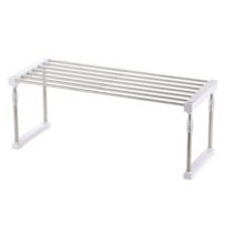 케이리빙 폭조절 스텐주방선반 1단 높이조절, 화이트 색상, 5개