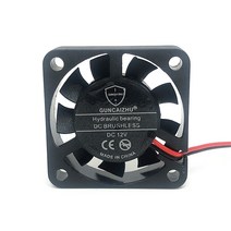 커스텀수냉 pc 쿨러 게이밍 12V 24V 40mm 40 cm 40x40x10mm 3D 프린터 그래픽 카드 냉각 팬 2 개/몫 유체, 01 5V_01 Oil bearing 2pin