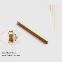 바가구 MECANS가구 긴 손잡이 캐비닛 당김 서랍 옷장 T 바 금 주방, W4410Y-192mm