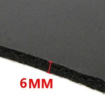 100cm x 50cm 3mm/6mm/10mm 자동차 방음 데드 닝 트럭 소음 방지 코튼 열 폐쇄 셀 폼 셀프 Adh, 6MM_2, 6MM_One Size