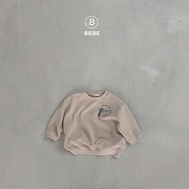 Babe-슈넛맨투맨티셔츠 여아 남아 티셔츠 벨라밤비나 오렌지키즈