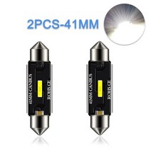 NLpearl 2x 신호 램프 C5W LED Canbus 전구 31mm 36mm 39mm 41mm 꽃 빛 CSP C10W LED 자동 인테리어 독서 램프 돔 빛, 2PCS-41MM