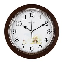 타임칸 벽시계 크롬링 대형 40cm 680639, 단품