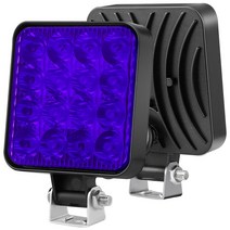 48w 16LED 작업등 바 DRL 주간 주행등 방수 자동차 조명 어셈블리 트럭 오프로드 트랙터 12V, 04 Blue, 04 Blue