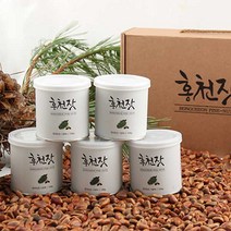 국내산 홍천잣 캔잣 5캔 (100g×5캔) 견과류 잣선물세트, 상세페이지 참조