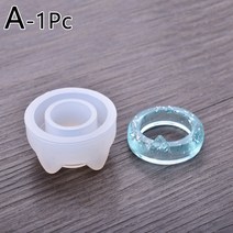 레진탑꾸재료 고양이 귀 반지 실리콘 몰드 에폭시 수지 몰드 실리콘 주조 몰드 diy 보석 만들기 결과 공예 도구 액세서리 16-18mm, 17mm