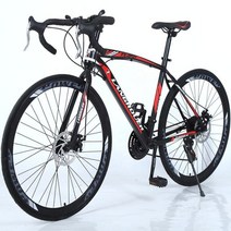 로드자전거 카본 MTB 산악 픽시 접이식 최신 700C 탄소 도로 21 24 27 30 속도 26 인치 도시 자전거 디스크 브레이크 높은 강철 온로드 사이클링, 빨간+26Inch+21