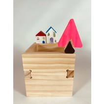 연필꽂이(무한상상한칸) 에셀나무 목공체험 DIY KIT 반제품