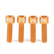 자전거 스템 줄기 앰프에 대 한 와셔 m5 18mm와 6pcs 스테인레스 스틸 나사 볼트 핸들바 블랙 퍼플, 골드 4pcs