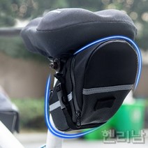 헨리남 자전거 안장가방 새들백, 블랙