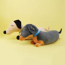 [G1P] 토이웍스 닥스훈트 강아지 애착 인형 85cm / 동물인형 동물쿠션 멍멍이인형 안고자는인형 인형베개 인형쿠션 941988EA, 샌드브라운