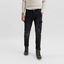 22FW[지아니루포]슬림핏 GL2363J-F22 하드워시드 카고바지(BK)