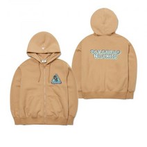 MLB 시티 오버핏 기모 후드집업 COL (Beige)