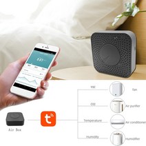 Tuya Zigbee 스마트 대기질 모니터. CO2 측정기. 이산화탄소 Voc 포름알데히드 경보, 한개옵션0