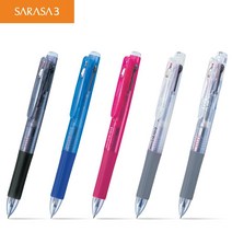 제브라 젤볼펜 사라사3 삼색볼펜 J3J2 0.5 멀티펜 다색펜 사색 0-382ea, 블랙, 본상품선택