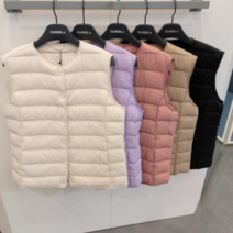 [엔터식스]클라이드엔 여성 라운드넥 덕다운경량 베스트CKDDU901F