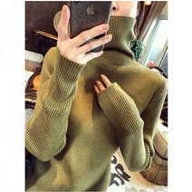 라임색니트 티셔츠 연두색 스웨터 여성 니트 긴팔 겨울 가을