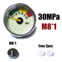 co2레귤레이터 분배기 레귤레이터 이탄 미니 게이지 Manometre 25mm 1 인치 핸드 펌프 밸브 액세서리 레귤, 07 30MPa M8
