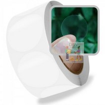 네임스티커_1롤_500개_2.5cm_배달스티커_청첩장스티커_원형_투명_라벨지 EB70, 상세페이지 참조