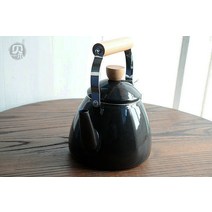 법랑주전자 미니 감성캠핑 에나멜 화이트 우드, 블랙 / 2.2L, 1.5L~2.2L