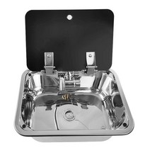 미니 소형 싱크대 캠핑카 싱크볼 카라반 주방 개수대, 소형 플립탑 세면대