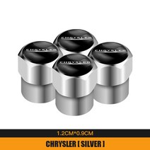 자동차부품 4Pcs 금속 타이어 밸브 모자 자동차 공기 줄기 커버 크라이슬러 300c 보이저 타운 국가 그랜드, 06 Silver B