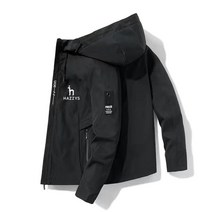 겨울작업복잠바 반도체방진복 노가다잠바 일회용작업복 HAZZYS 남성용 봄버 재킷 바람막이 지퍼 캐쥬얼, 04 4_02 L