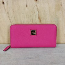 빈티지다온 보렌제이 핫핑크 지퍼형 장지갑