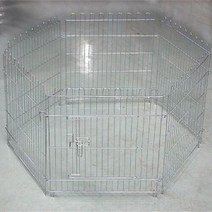 브랜드없음 강아지 울타리 6각 펜스 애견 안전 칸막이, 크롬6단울타리