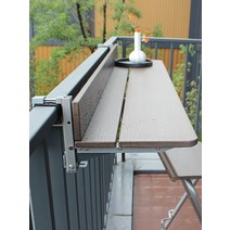 야외 테이블 발코니 카페 호텔 접이식 세트 티 테라스 베란다 이케아 정원, 120x27cm 브라운