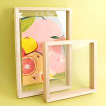 나무액자 아크릴창 아크릴 액자 청첩장 투명 압화 acrylic wood frame, 단독형(1겹), 1개