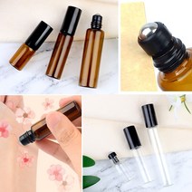 롤온향수공병 갈색 - 10ML 향수용기 롤온용기 플라스틱공병, 투명 - 10ml