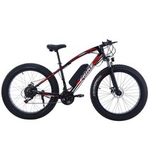 자토바이 전기자전거 리튬 스노우모빌 전기 자전거 한바퀴 가변 속도 해변 산악, 02 black red 36v10a 1, 한개옵션1