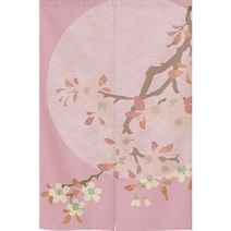 침대모기장 여자아이방꾸미기 공주캐노피 일본식 도어 커튼 파티션 커튼 일본식 간단한 도어, 밤 달, 폭 75cm x 높이 100cm