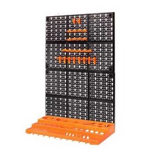 공구진열대 공구 걸이대 벽걸이 부품 선반 타공판 거치대, 표준 벽걸이(2개)