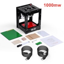 레이저 각인기 마킹기 인쇄 마킹 소형 조각기 전자동 커팅기, KZ 풀세트 1000mw