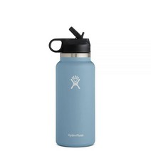 Hydro Flask 와이드 마우스 스트로 물병 뚜껑 라구나 32온스, Straw Lid 40 Oz, Rain