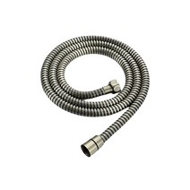 블랙 샤워 호스 욕실 피팅 스테인레스 스틸 소프트 목욕 튜브 1.5 미터 물 파이프 크롬 브러시 골드 그레이 ORB, 브러시 골동품 황동, 150cm