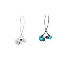 Shure SE425-CL 프로페셔널 사운드 솔레이팅 이어폰 + 클리어 SE215 PRO 유선 이어버드 딥 베이스 블루 (SE215SPE)