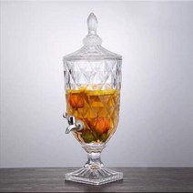 음료 디스펜서 아트웨어 글라스 쥬스 디스팬서 냉수포트 가정용 내열유리 냉장고 물병 워터저그, 5L, B