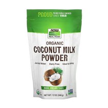 나우푸드 코코넛밀크 파우더 분말 가루 340g coconut milk powder, 1개