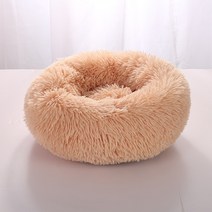 소파슈퍼 소프트 개 침대 플러시 고양이 매트 대형견 래브라도 하우스 라운드 쿠션 애완 동물 제품 액세서, 10 Beige_01 40CM