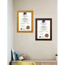 [모든액자] A4사무용액자_3704(1)조각테우드(상장/허가증/인증서), 진밤색, 탁상용