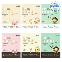 아이코코 KF94 황사 마스크 초소형 화이트 블랙 25매+가그린 10ml 1포 증정 ~16시 주문까지 오늘 출고, KF94 소형M(6살~얼굴작은10살)