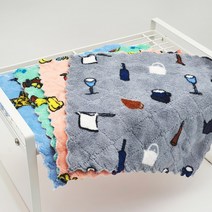 보들보들 오래쓰고 잘닦이는 벨벳 양면 행주, 양면 벨벳 주방행주 10개(색상랜덤)