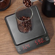 커피전자거을 핸드드립 실용적인 전자 저울 드립 가정용 숍 액세서리 용 고정밀 타이밍, 저울 b