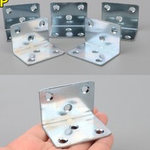 가구 DIY 철물 코너 꺽쇠 중형 평철 10p 데크 고정쇠 목재 연결 경첩 보강 고정 피스 붙박이 옷장 선반 부착 제작 철물 스테인리스 부품 인테리어 리폼 코너철