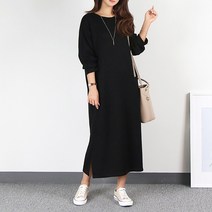 나인뮤즈 꾸안꾸 원마일룩 여행원피스 편한 니트 원피스 빅사이즈 ~3XL 르본니트원피스