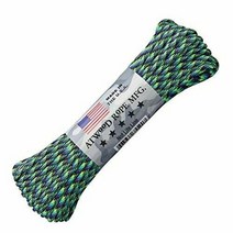 Climbing & Caving Atwood Rope MFG 인베이더 550 7가닥 블루/퍼플 30m 파라코드 낙하산 코드