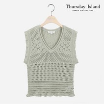 써스데이아일랜드 여성 소매 프릴 스카시 베스트 T214MVT232W _P337309285 421852